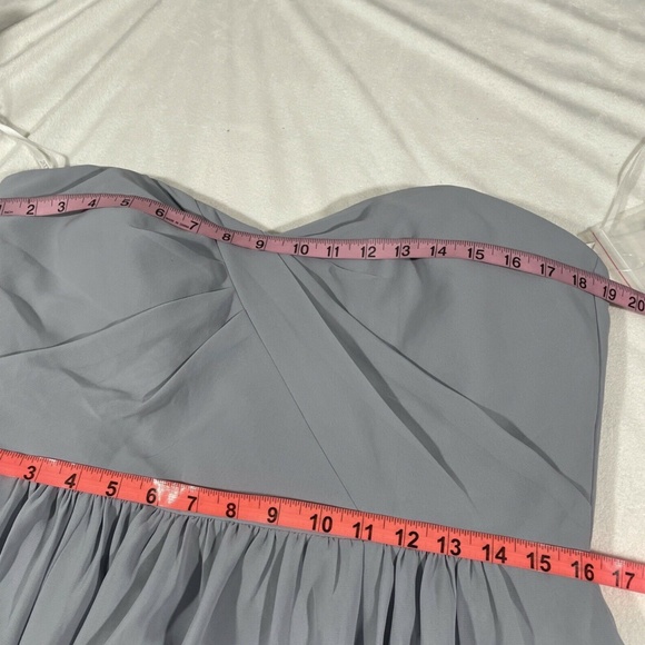 NEW Social Bridesmaids [ 14 ] Strapless Georgette‎ '8159' A-Line Gown - Picture 4 of 12